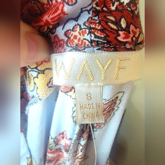 WAYF Small Paisley Floral Wide Leg Pants NWT - Picture 11 of 13